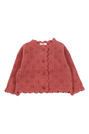 red wool cardigan IL GUFO KIDS | A25GGF0013EM220660